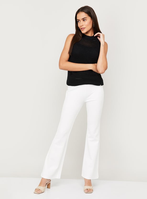 XPOSE Women Solid Full-Length Trousers