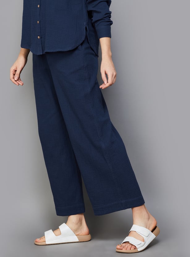 COLOUR ME Women Solid Trousers