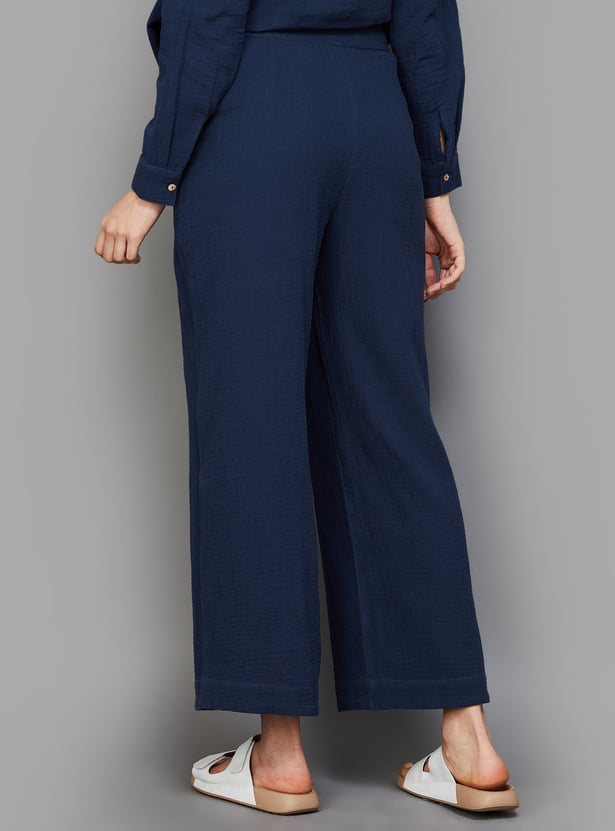 COLOUR ME Women Solid Trousers