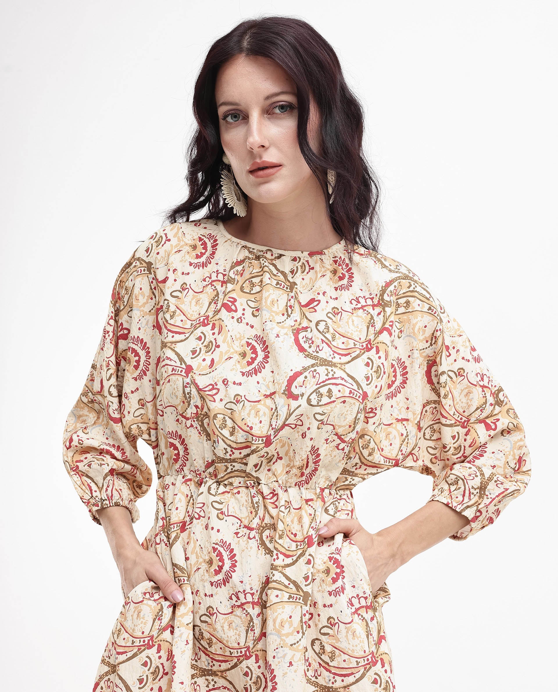 Womens Mellona Multi Paisley Print Dress