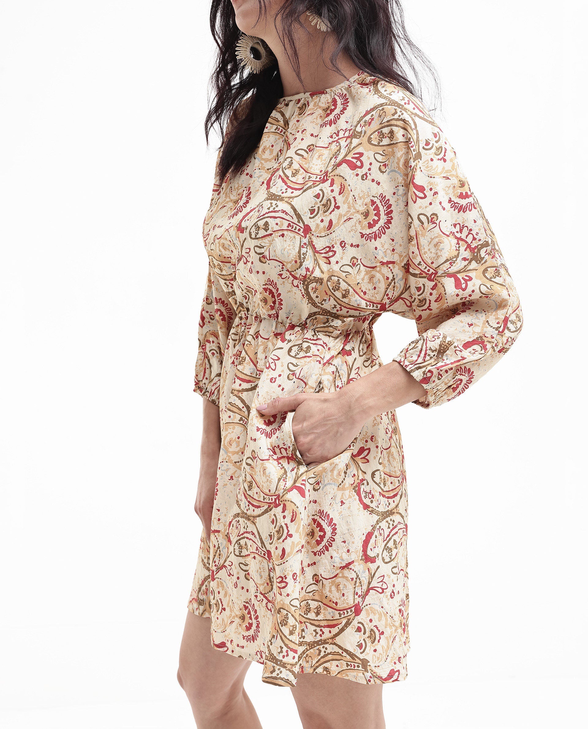 Womens Mellona Multi Paisley Print Dress