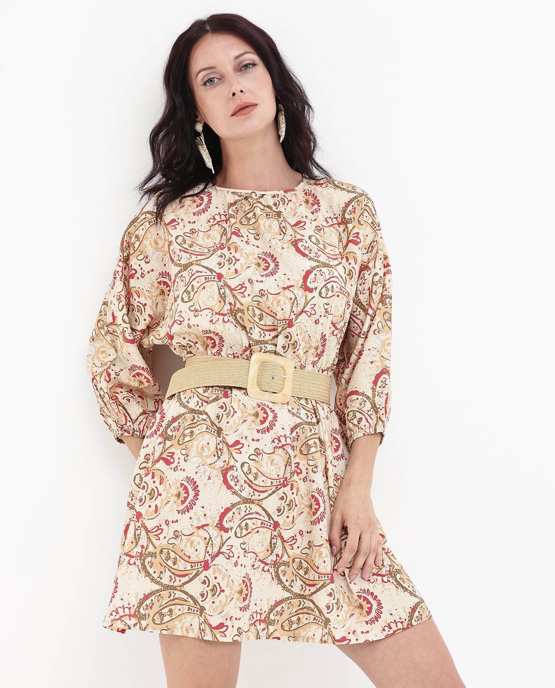 Womens Mellona Multi Paisley Print Dress