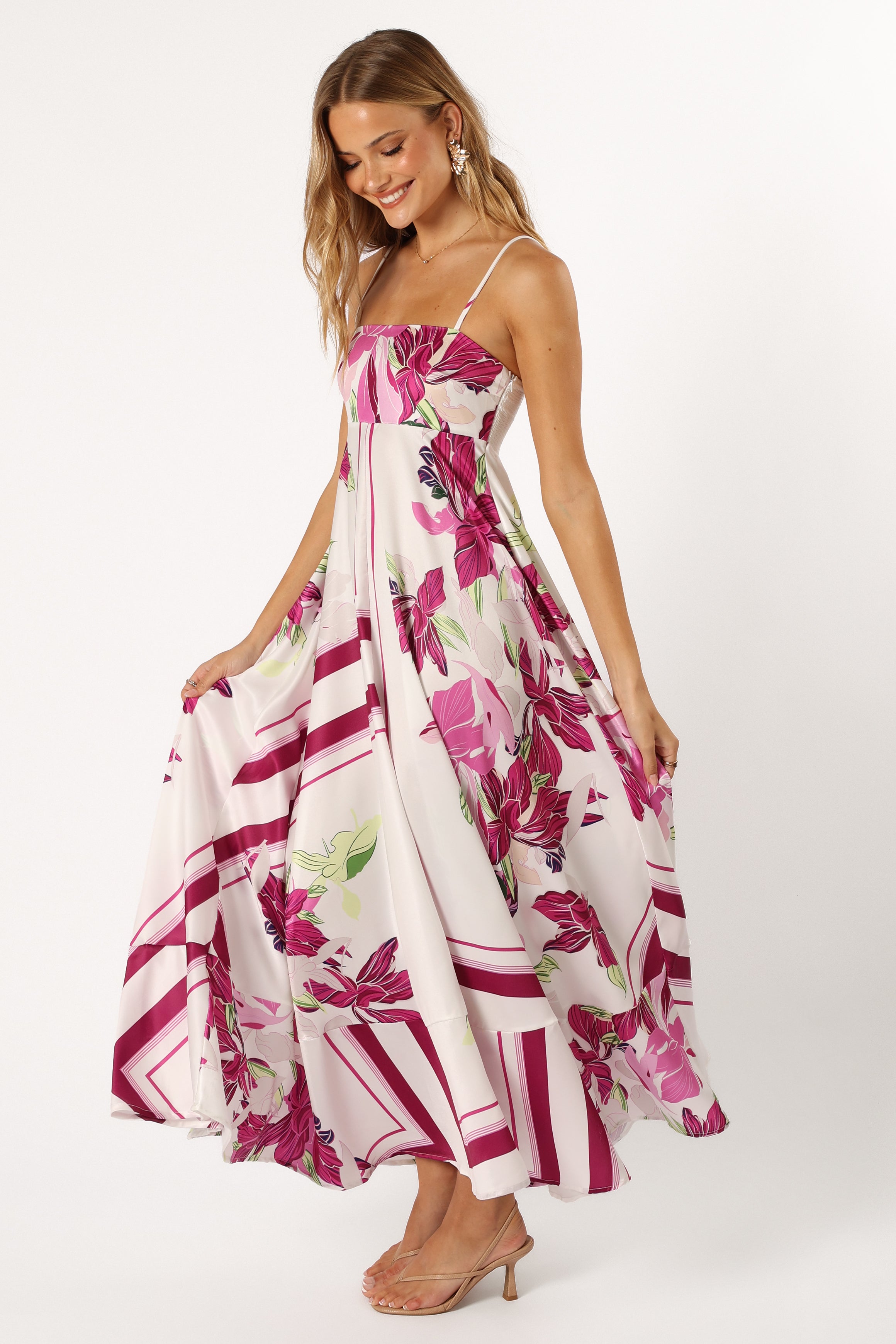 Wendy Maxi Dress - Purple Floral