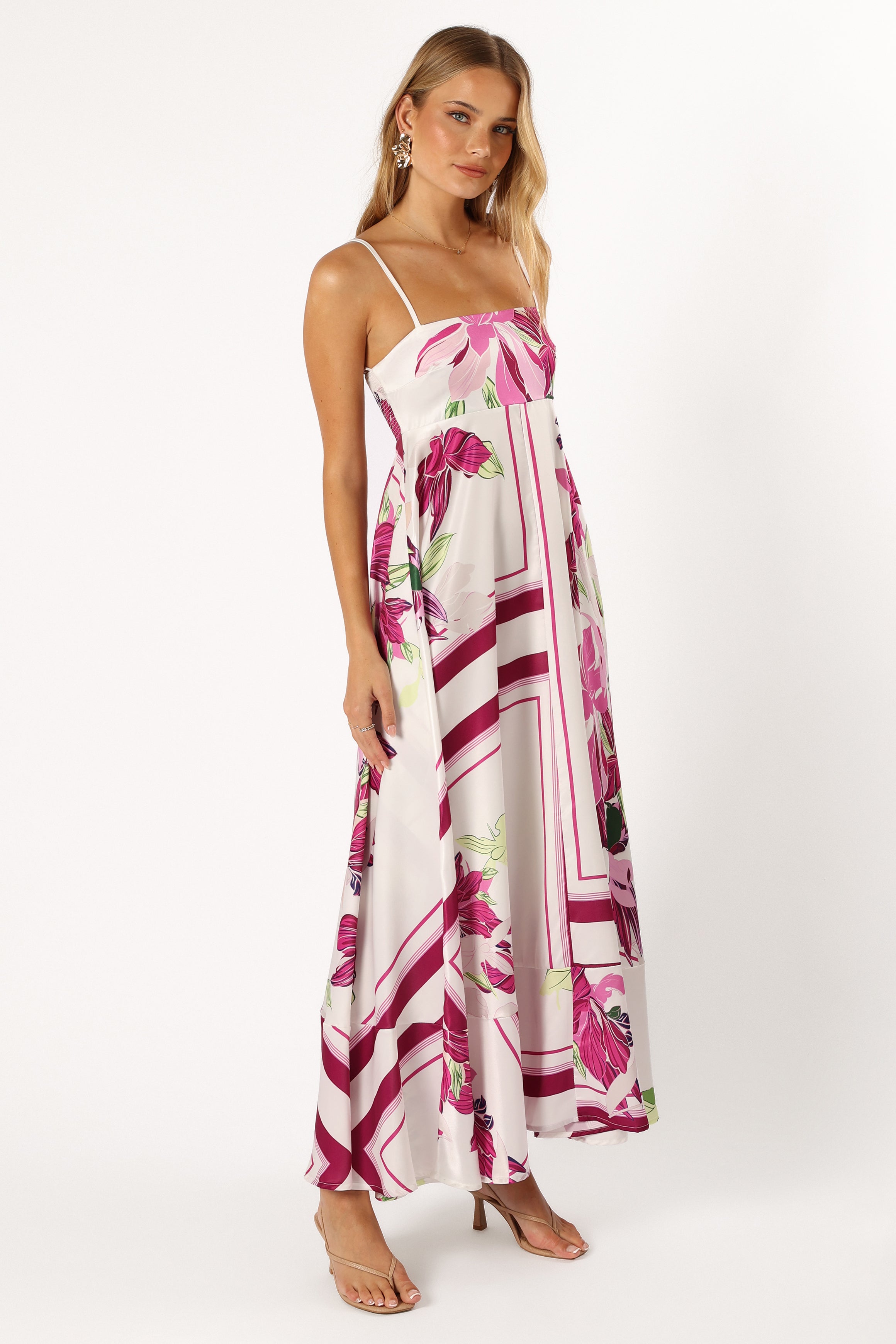 Wendy Maxi Dress - Purple Floral