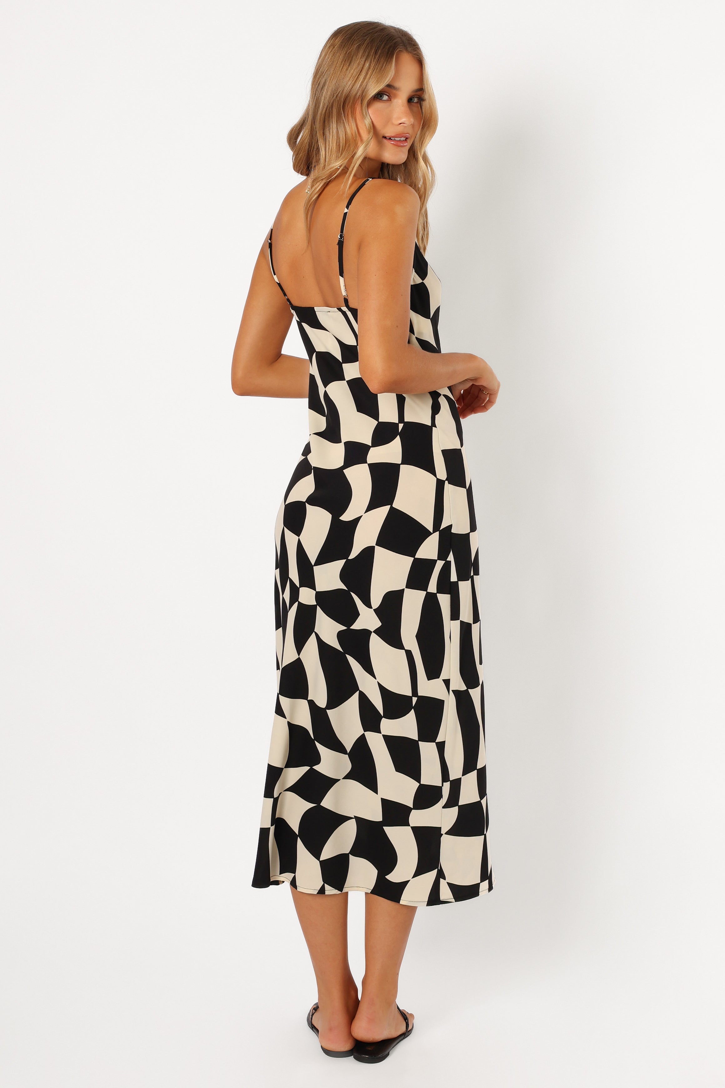 Winnie Wrap Maxi Dress - Black Print