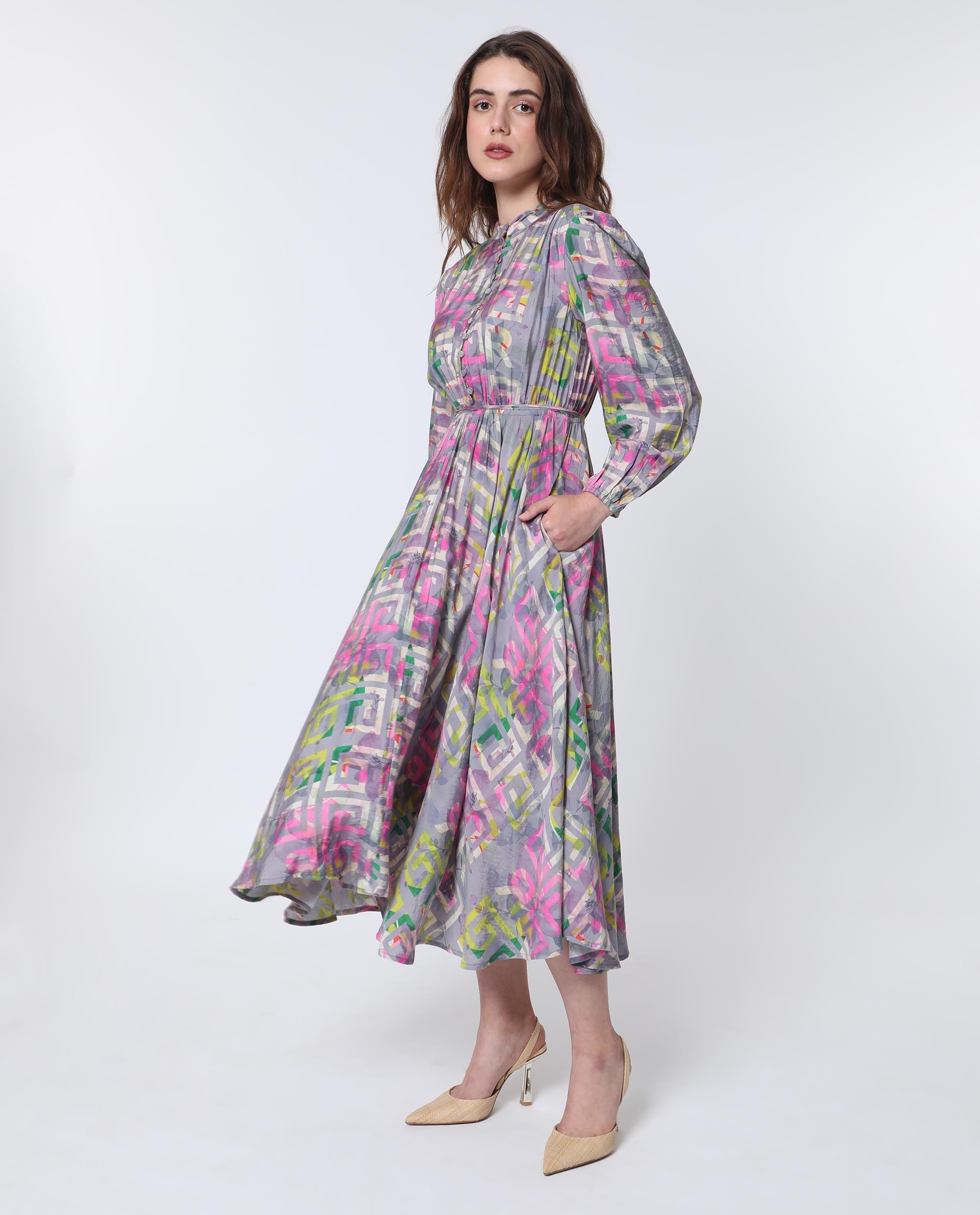 WOMEN'S AUSTIR MULTI DRESS PRINTED