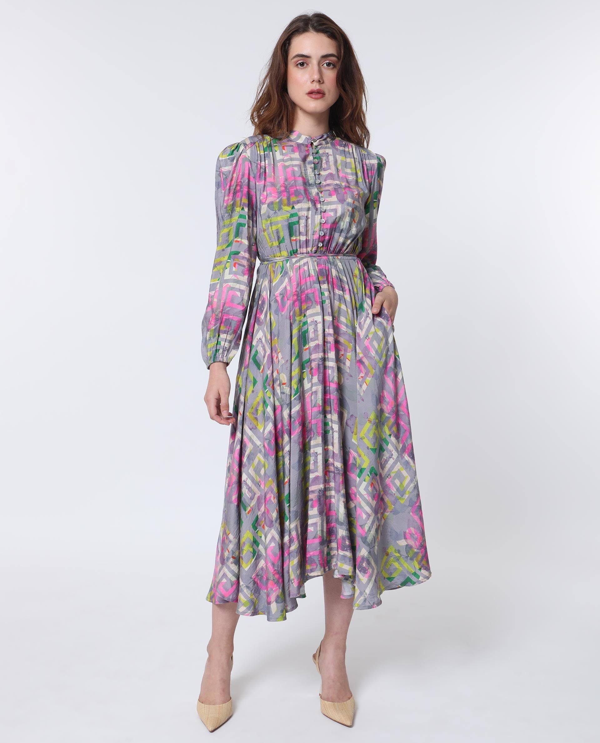 WOMEN'S AUSTIR MULTI DRESS PRINTED