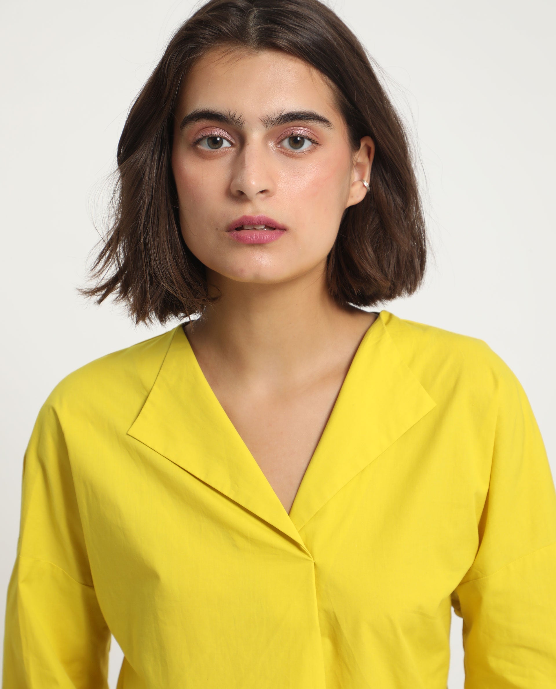 WOMEN'S BERGE YELLOW TOP SOLID