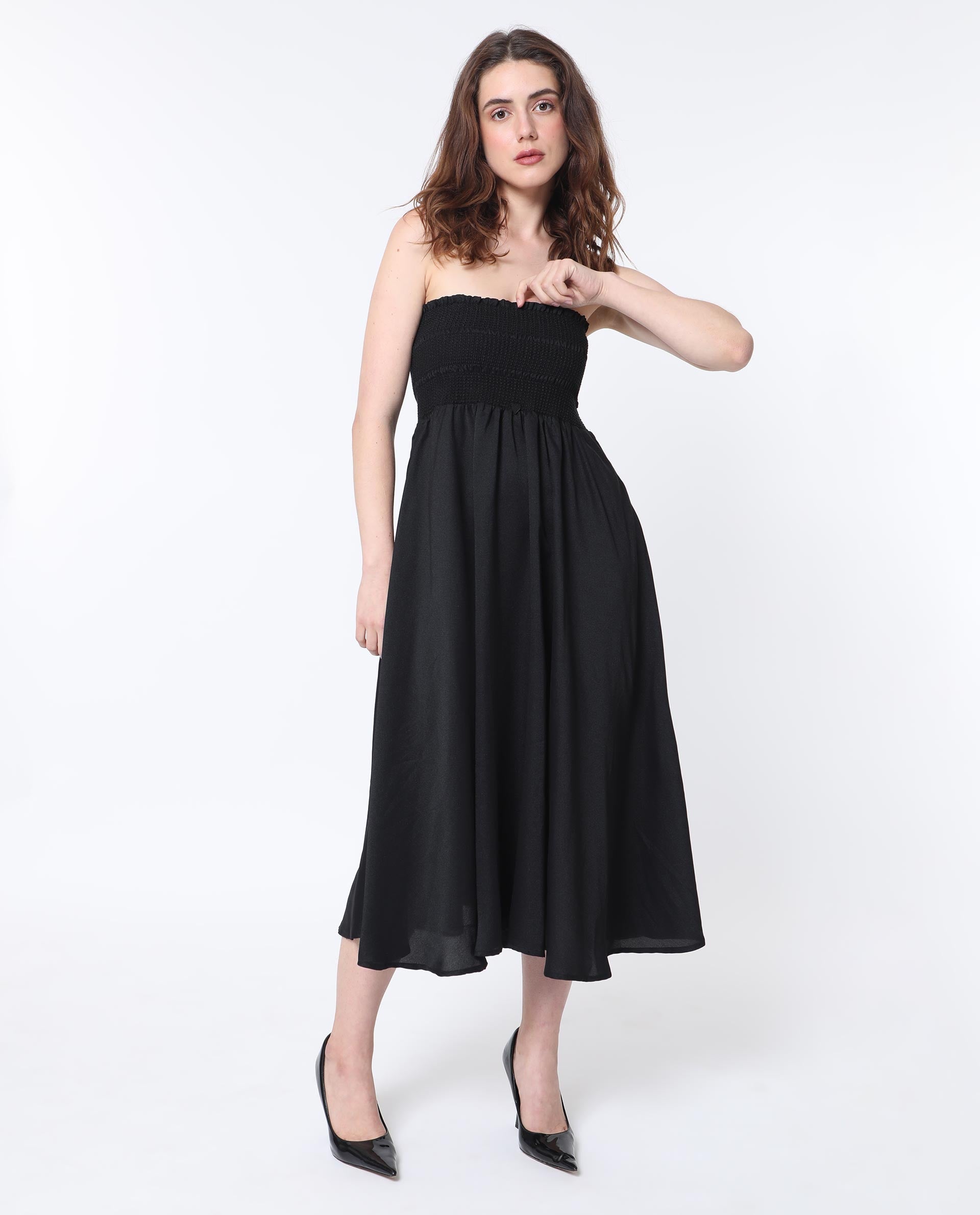 WOMEN'S GIMPEL BLACK DRESS SOLID