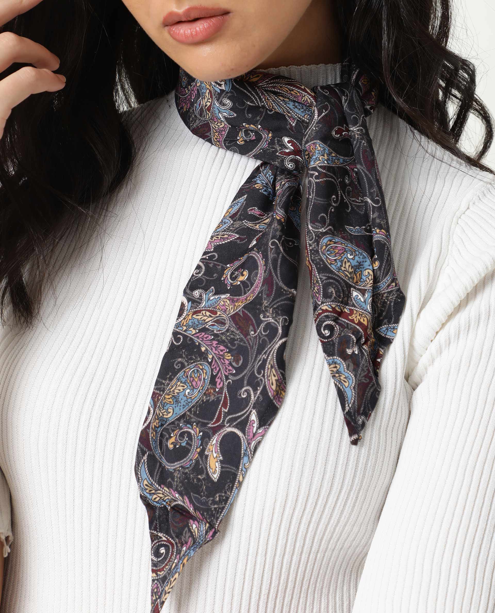 WOMEN'S WILLIAM BLACK SCARF