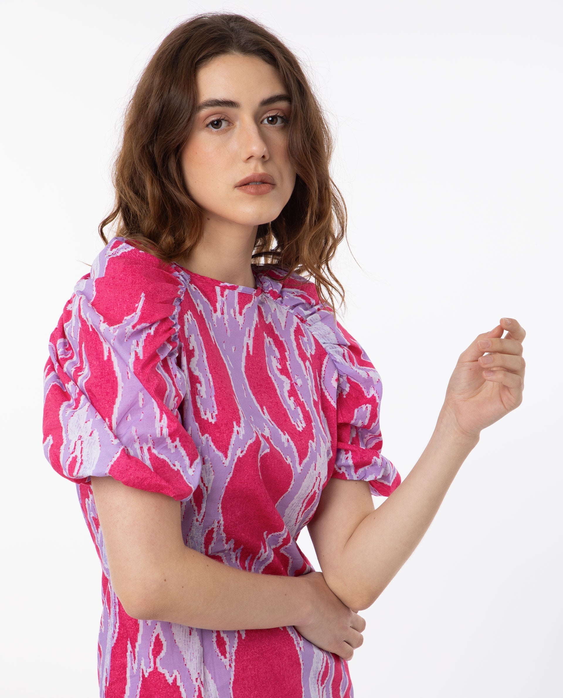 WOMEN'S ROAN PINK DRESS PRINTED