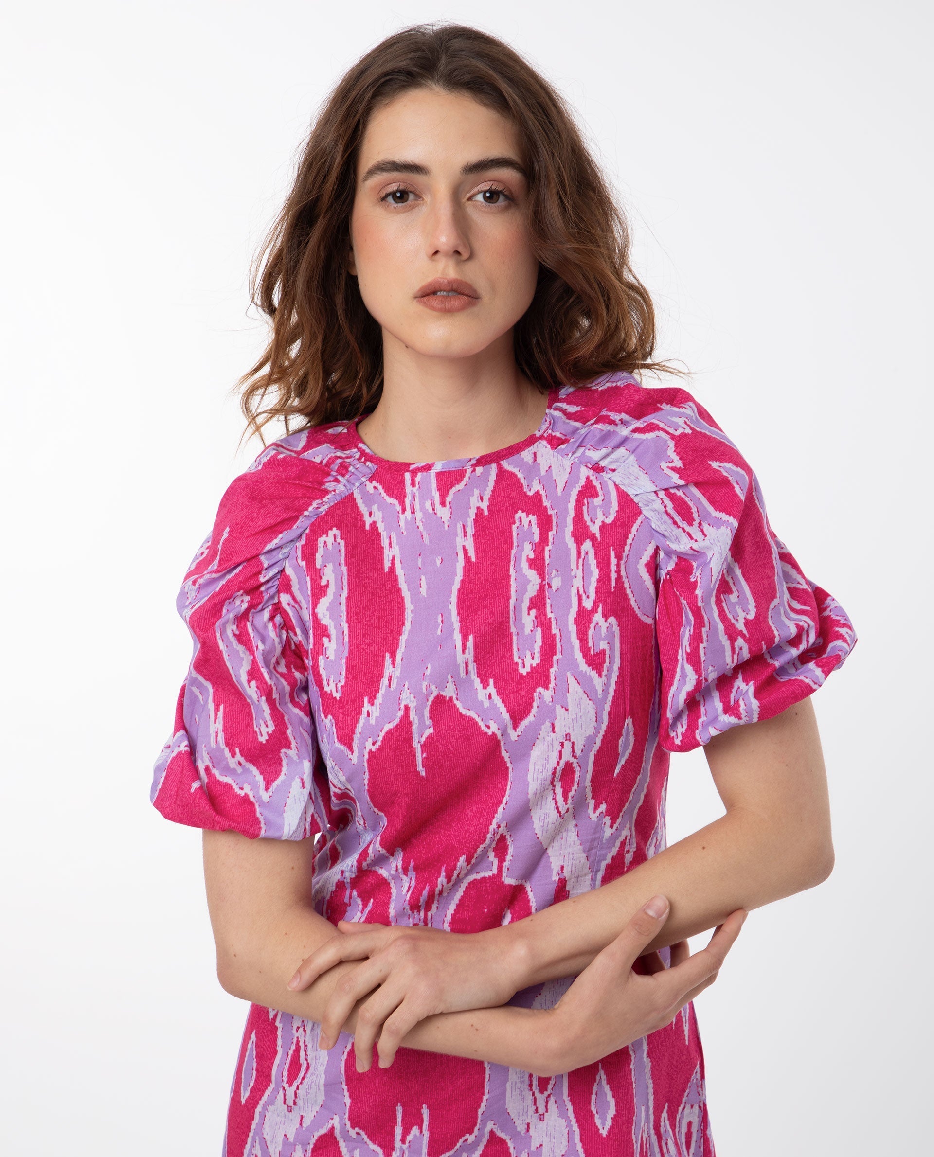 WOMEN'S ROAN PINK DRESS PRINTED