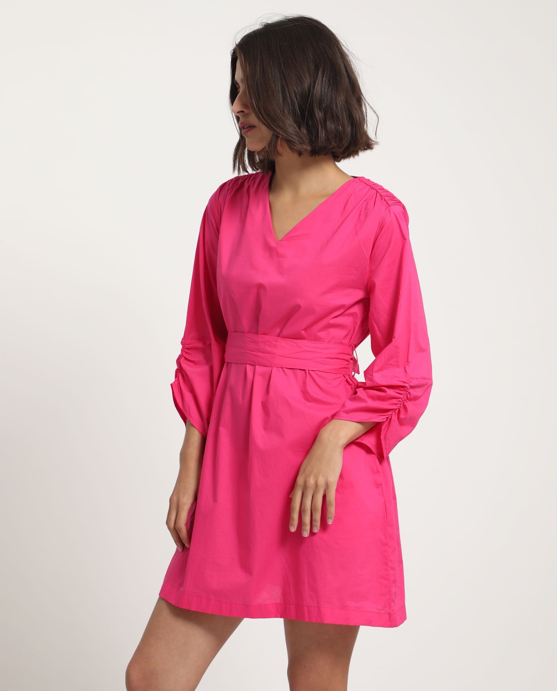 WOMEN'S SPATE PINK DRESS SOLID