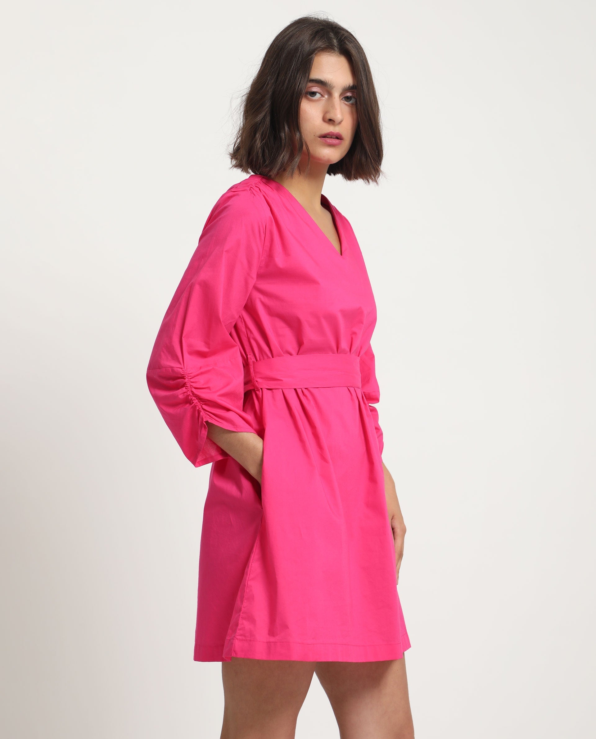 WOMEN'S SPATE PINK DRESS SOLID