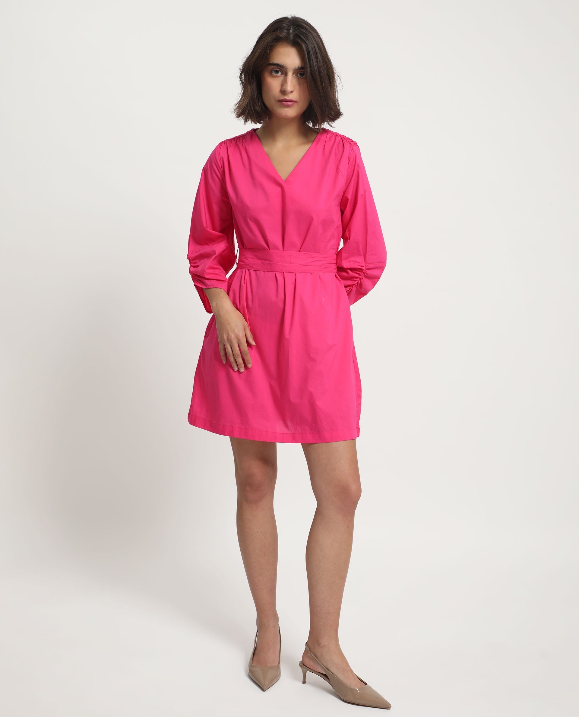 WOMEN'S SPATE PINK DRESS SOLID