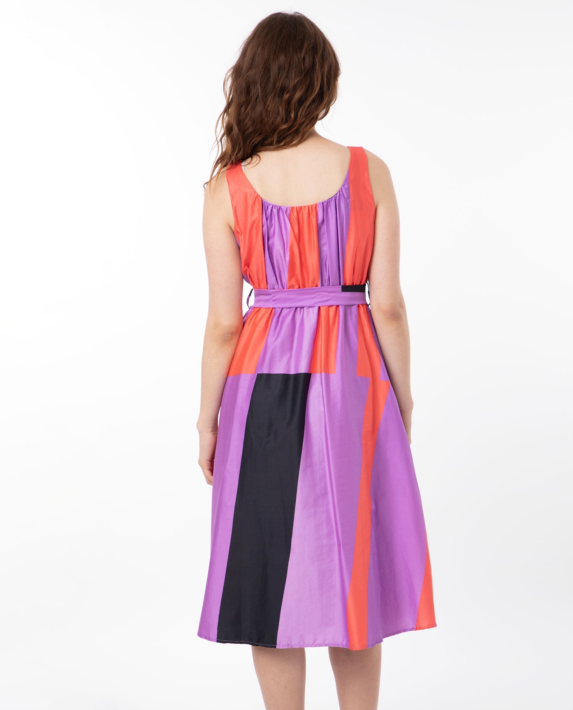 WOMEN'S TRAUT PURPLE DRESS PRINTED