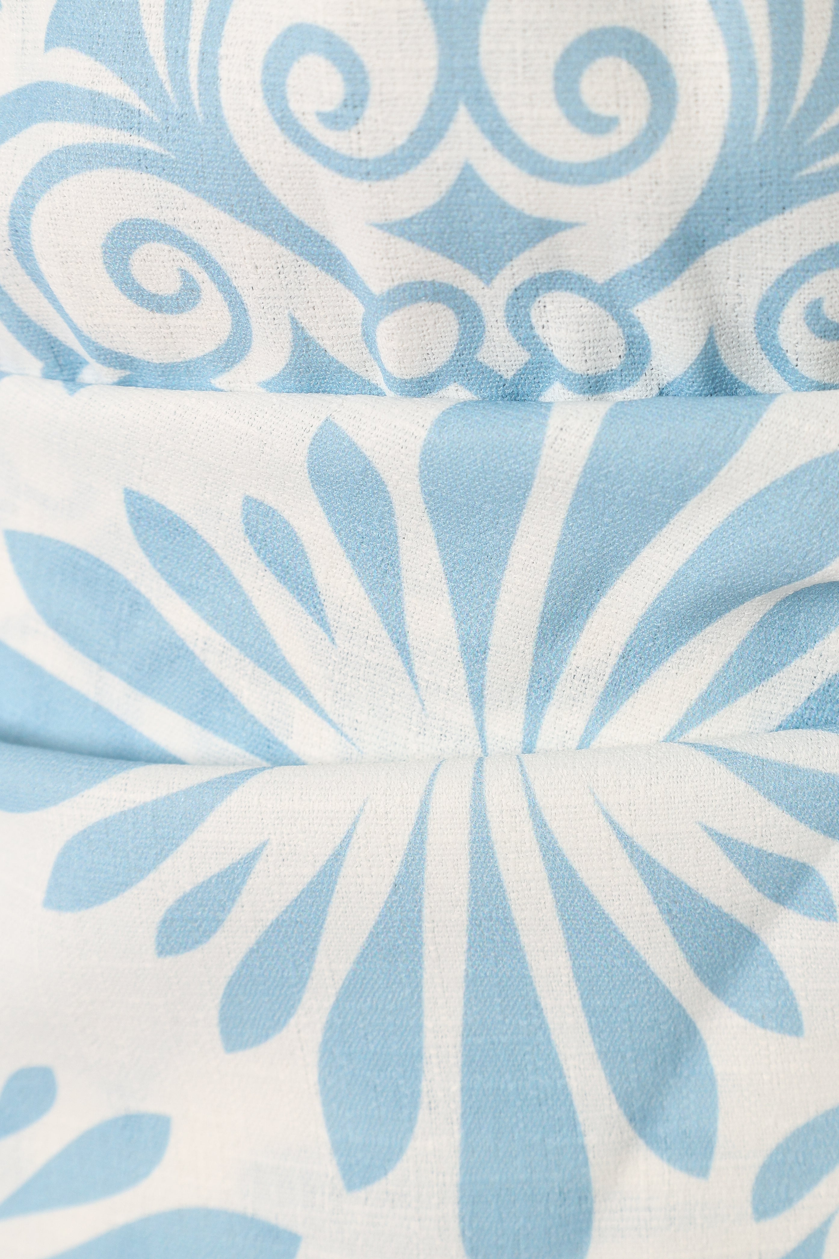 Anessa Wrap Mini Dress - Blue Print