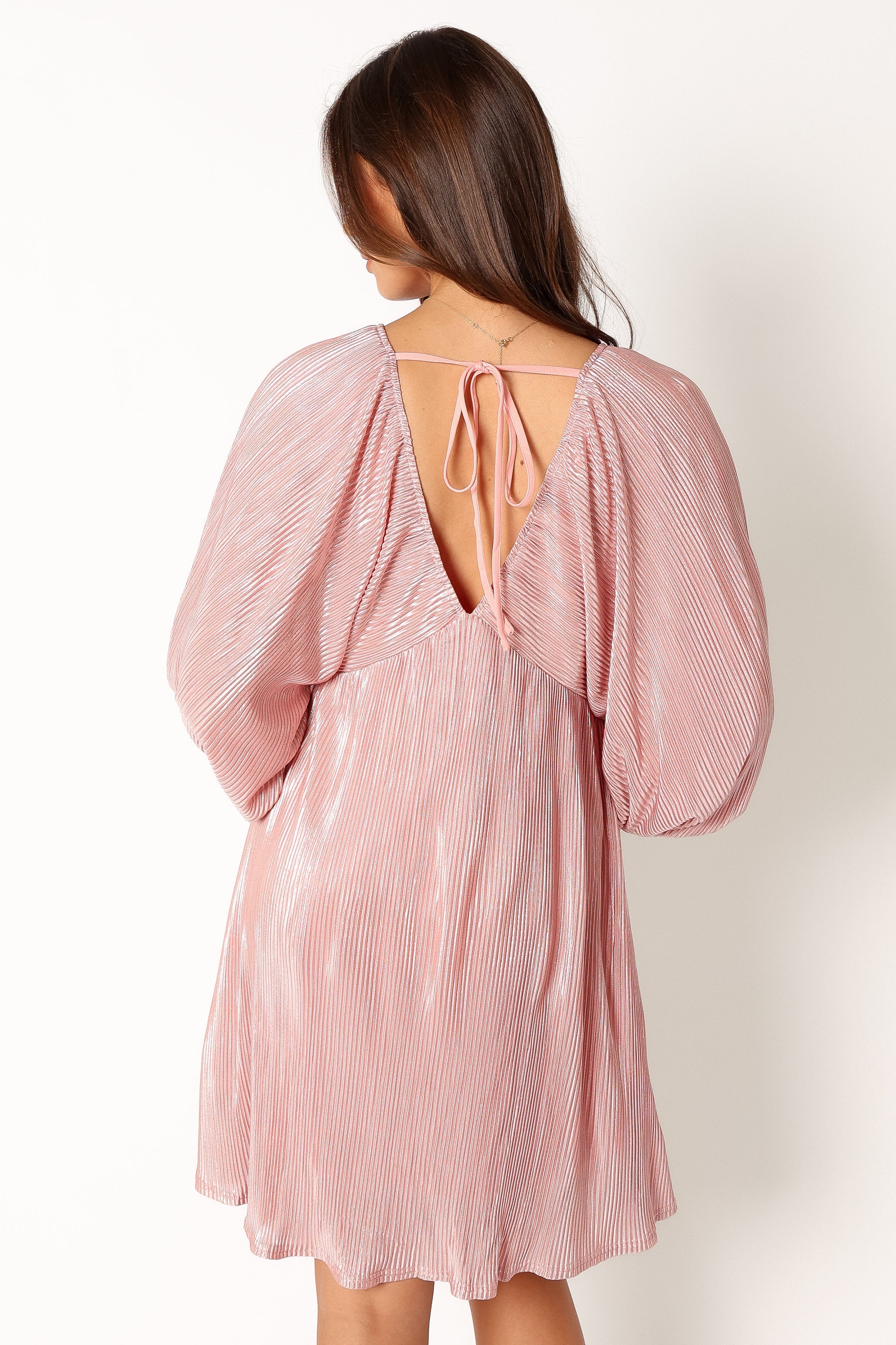 Xanudu Long Sleeve Mini Dress - Pink